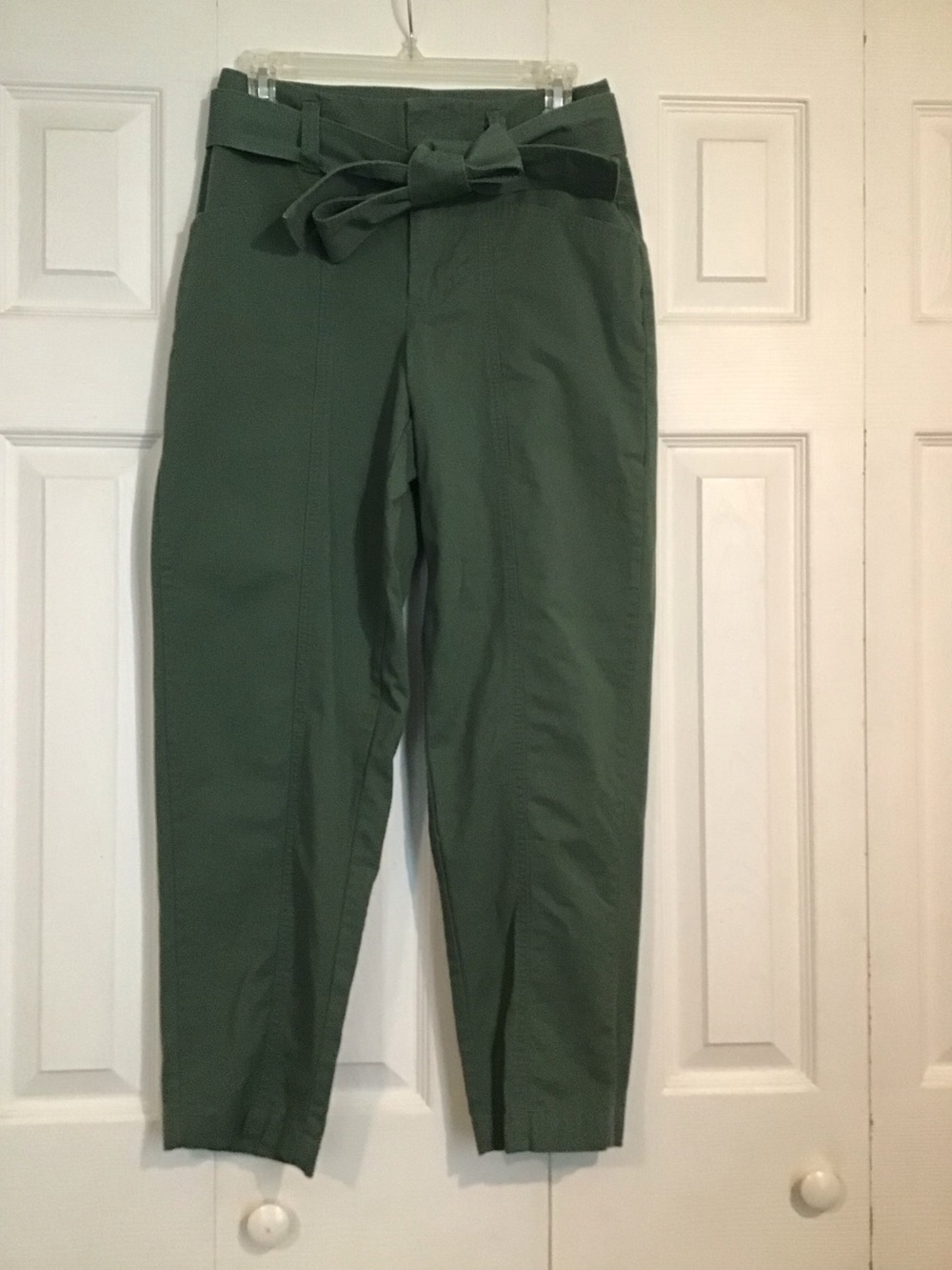 A New Day Women's Belted Barrel Tapered Pants Size 4